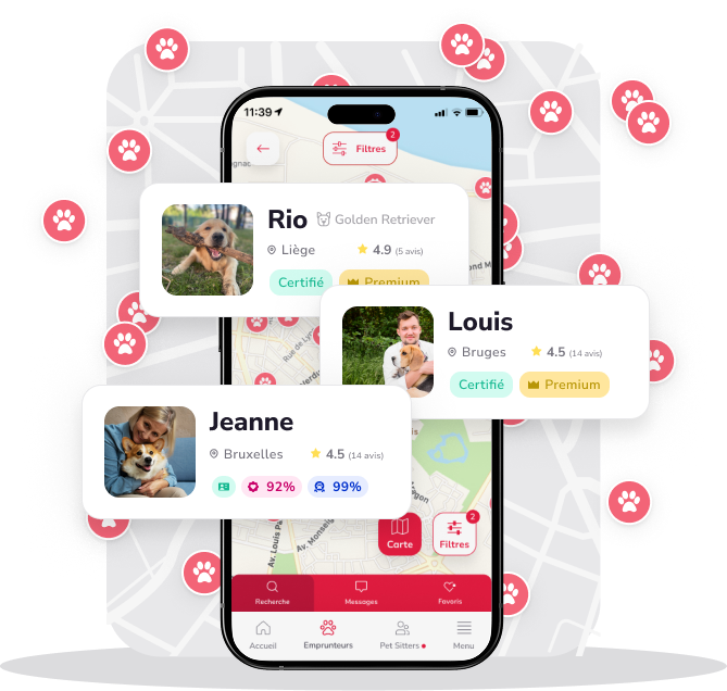 Aperçu application Emprunte Mon Toutou